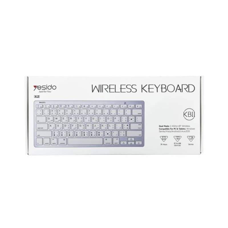 کیبورد بیسیم yesido مدل KB11 — تصویر ۲