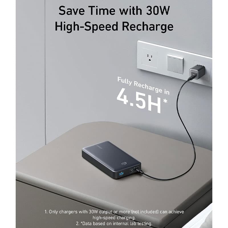 پاوربانک انکر 24000 میلی‌آمپر Anker 537 Power Bank مدل A1379H11 — تصویر ۶
