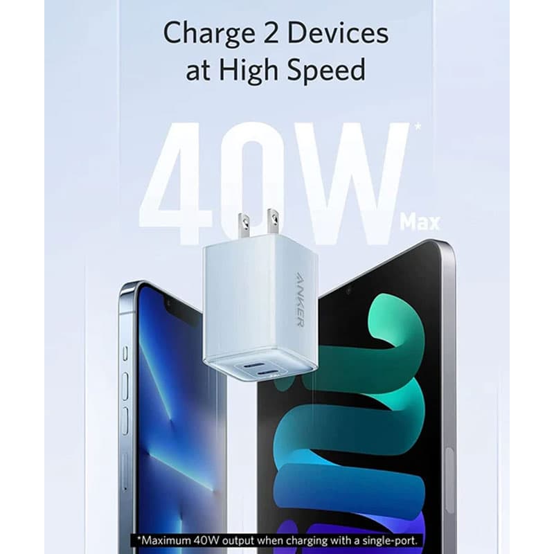شارژر دیواری انکر Anker 521 Charger (Nano Pro) مدل A2038L21 — تصویر ۲