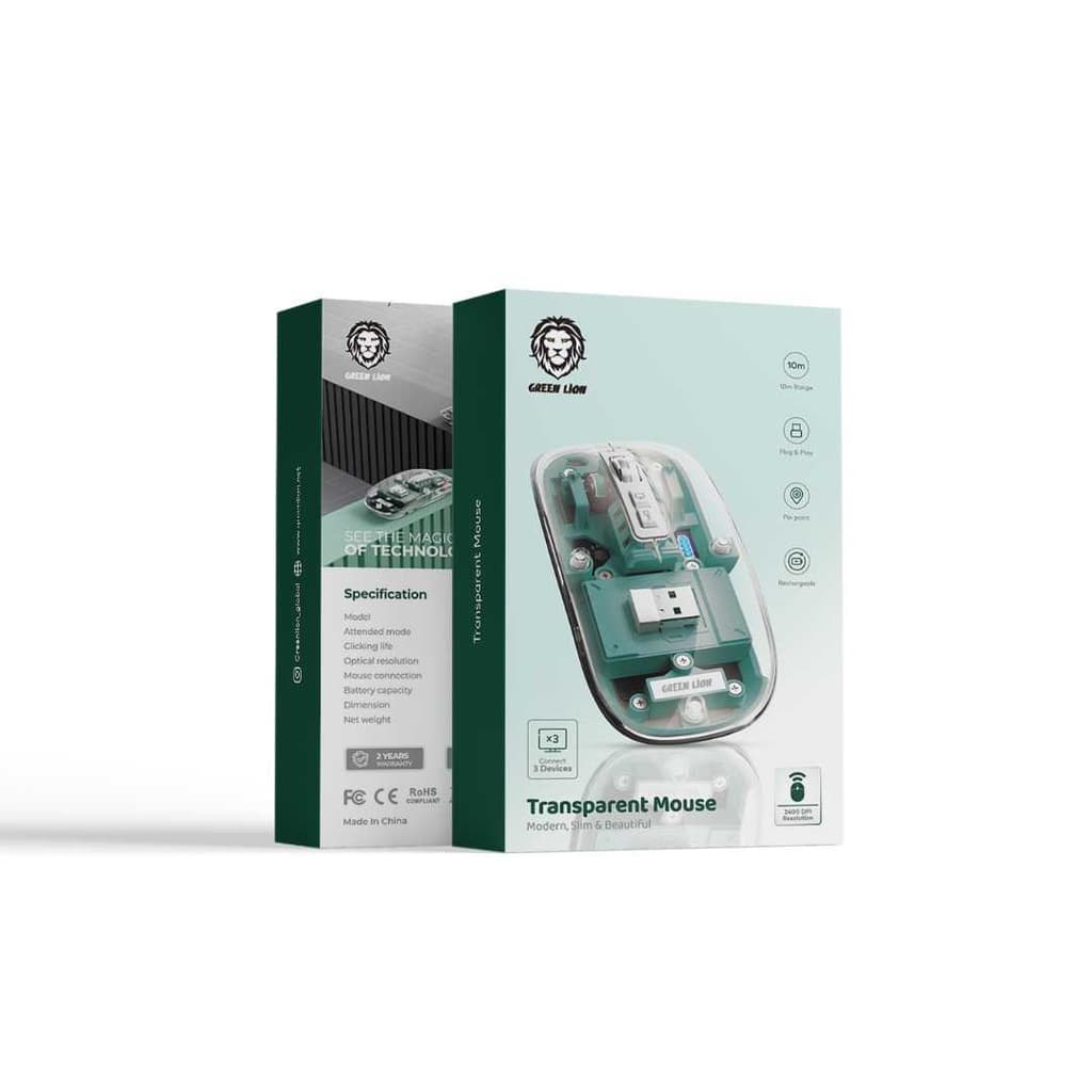 موس شفاف گرین لاین Green Lion Transparent Mouse — تصویر ۷