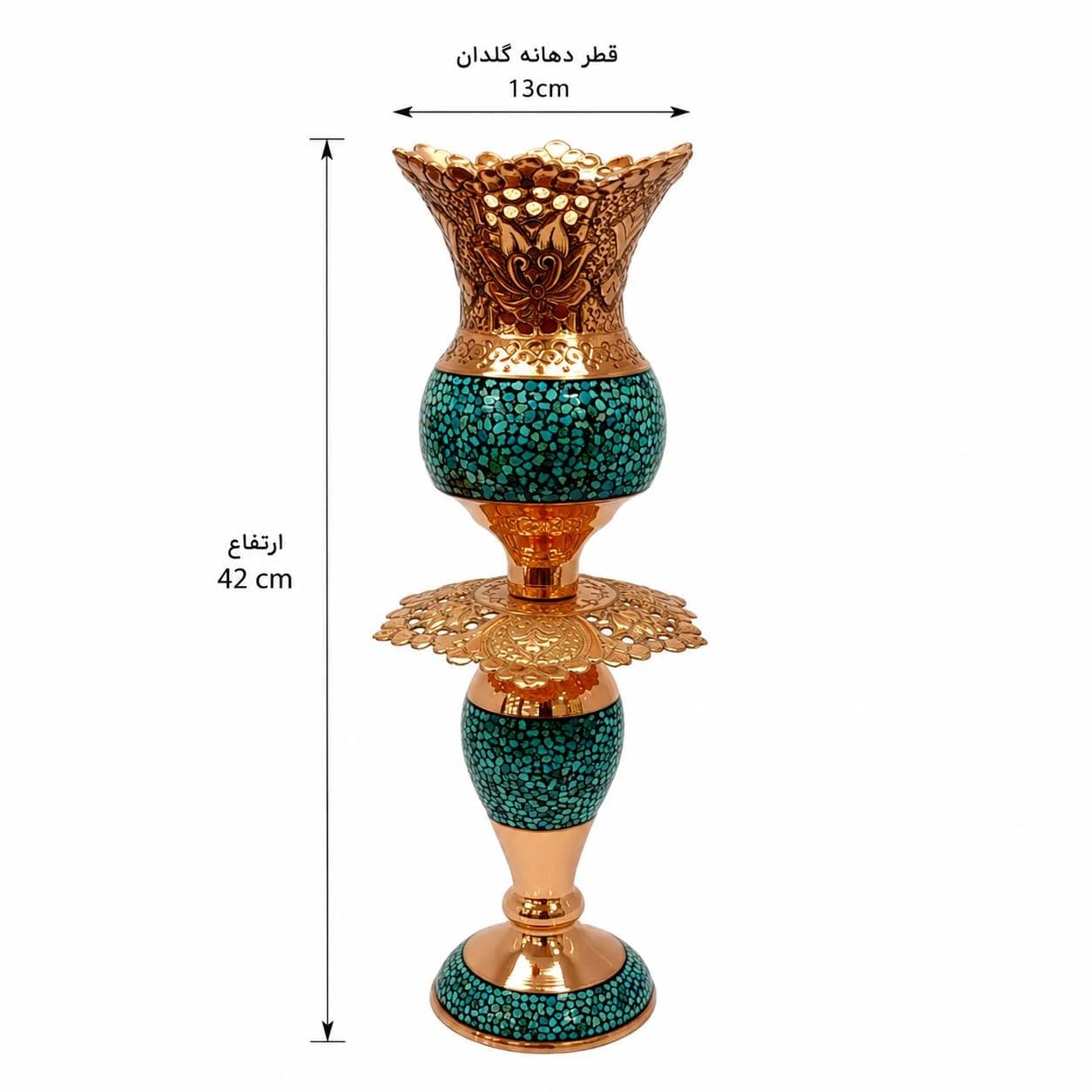 لاله فیروزه کوبی شده کد 42 — تصویر ۳