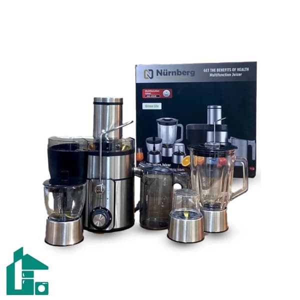 آبمیوه گیری 4 کاره نورنبرگ مدل JNG-455UR استیل مشکی