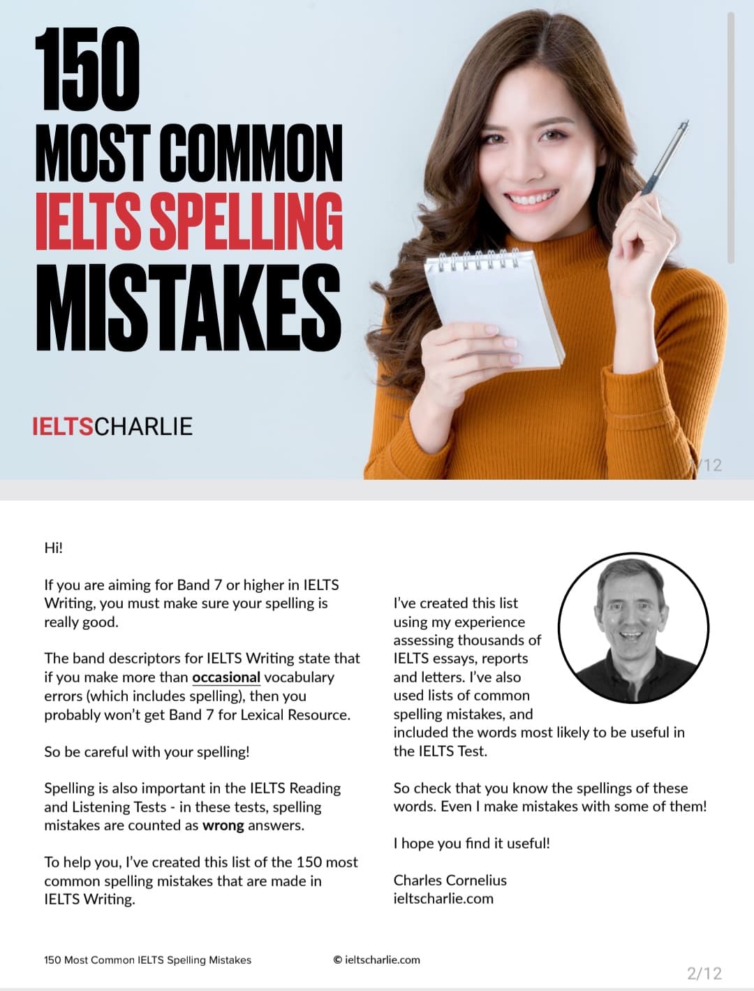150-Most-Common-IELTS-Spelling-Mistakes-IELTS-Charlie — ۱۵۰ اشتباه رایج املایی در آیلتس