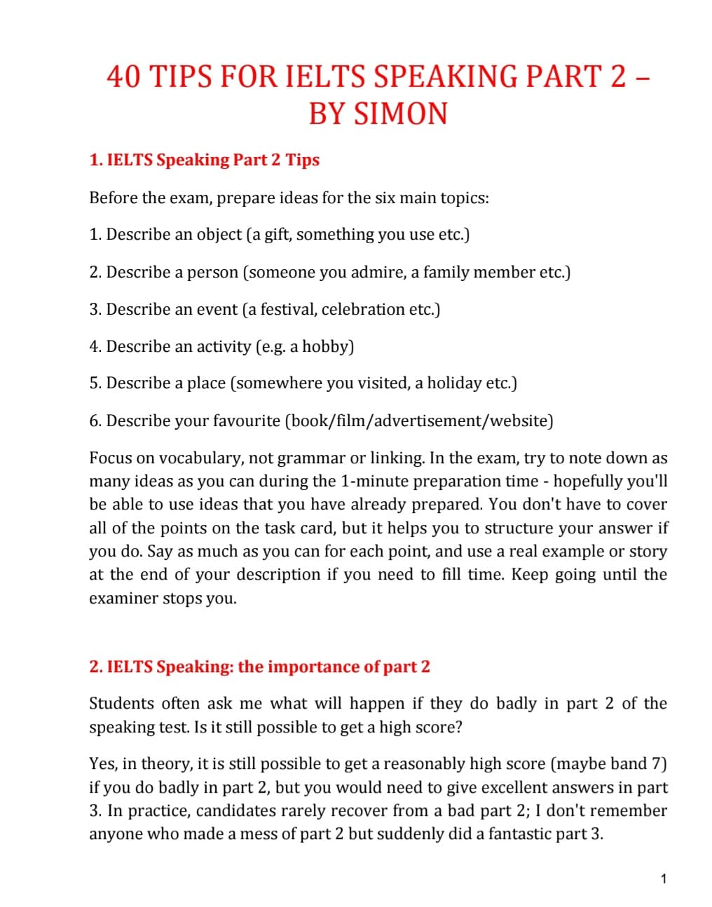 40-TIPS-FOR-IELTS-SPEAKING-PART-2 — ۴۰ نکته برای اسپیکینگ آیلتس پارت ۲