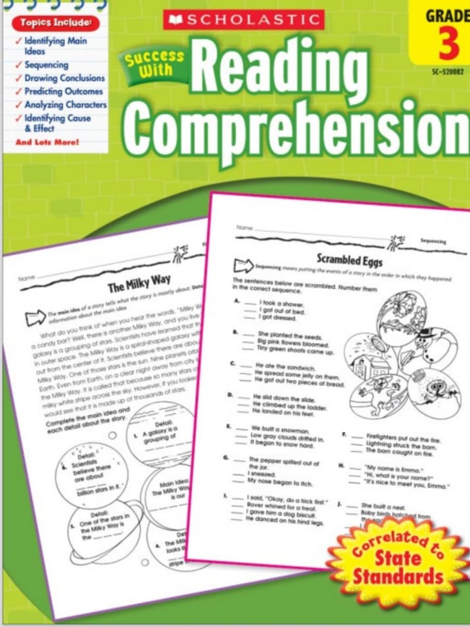 Success_With_Reading_Comprehension_grade_3 — موفقیت در درک مطلب، پایه سوم
