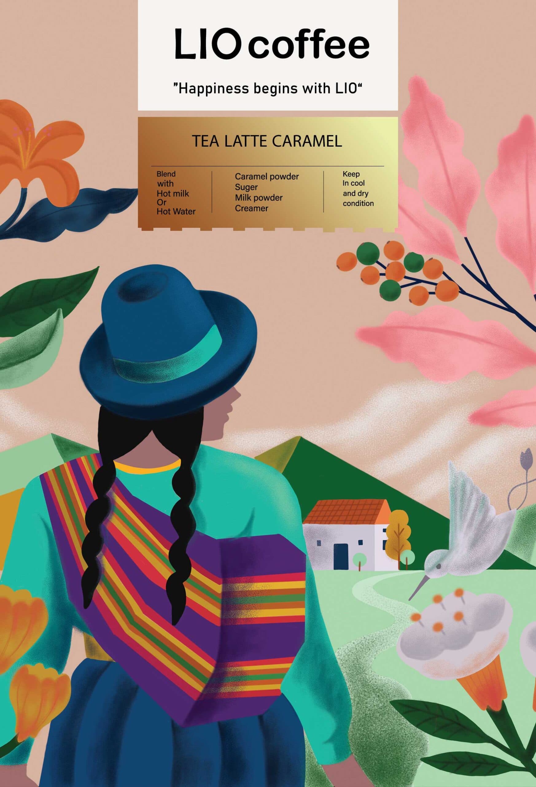چای لاته کاراملی LIO COFFEE کد 5815 — تصویر ۲