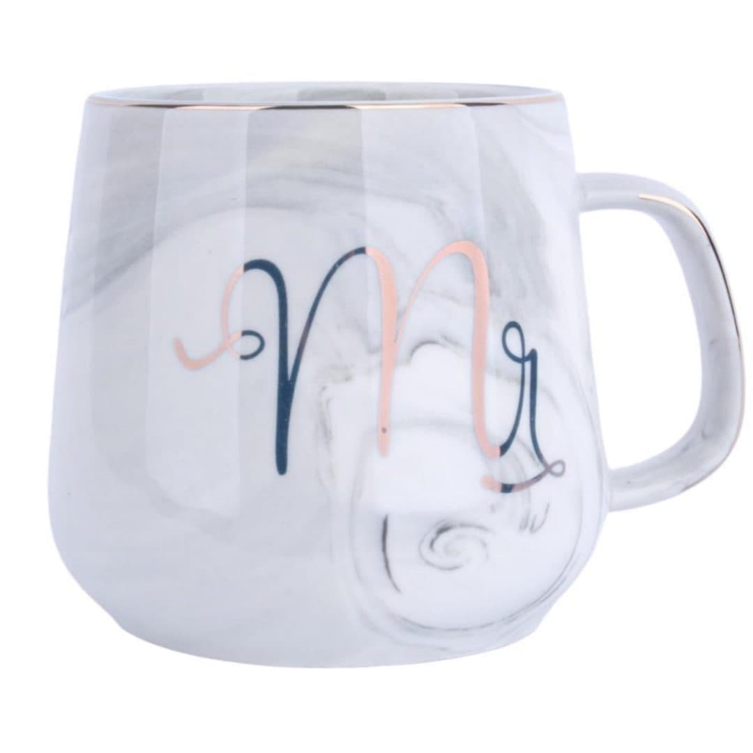 ماگ هدیه طرح Mr و Mrs مدل M کد 4546