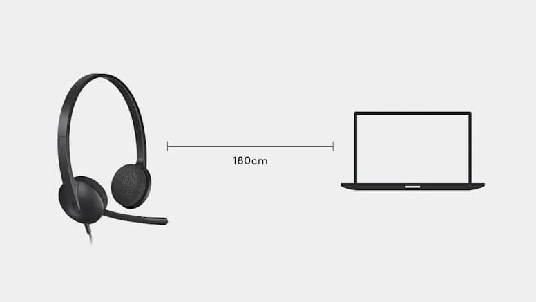 هدست لاجیتک مدل Logitech H340 USB Headset — تصویر ۶