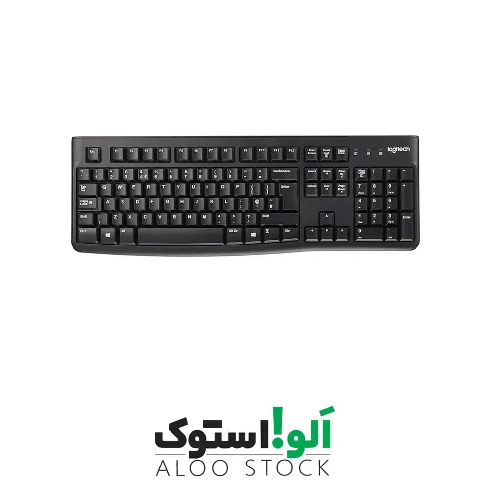 کیبورد سیمی لاجیتک مدل Logitech K120 Wierd USB Keyboard — تصویر ۷