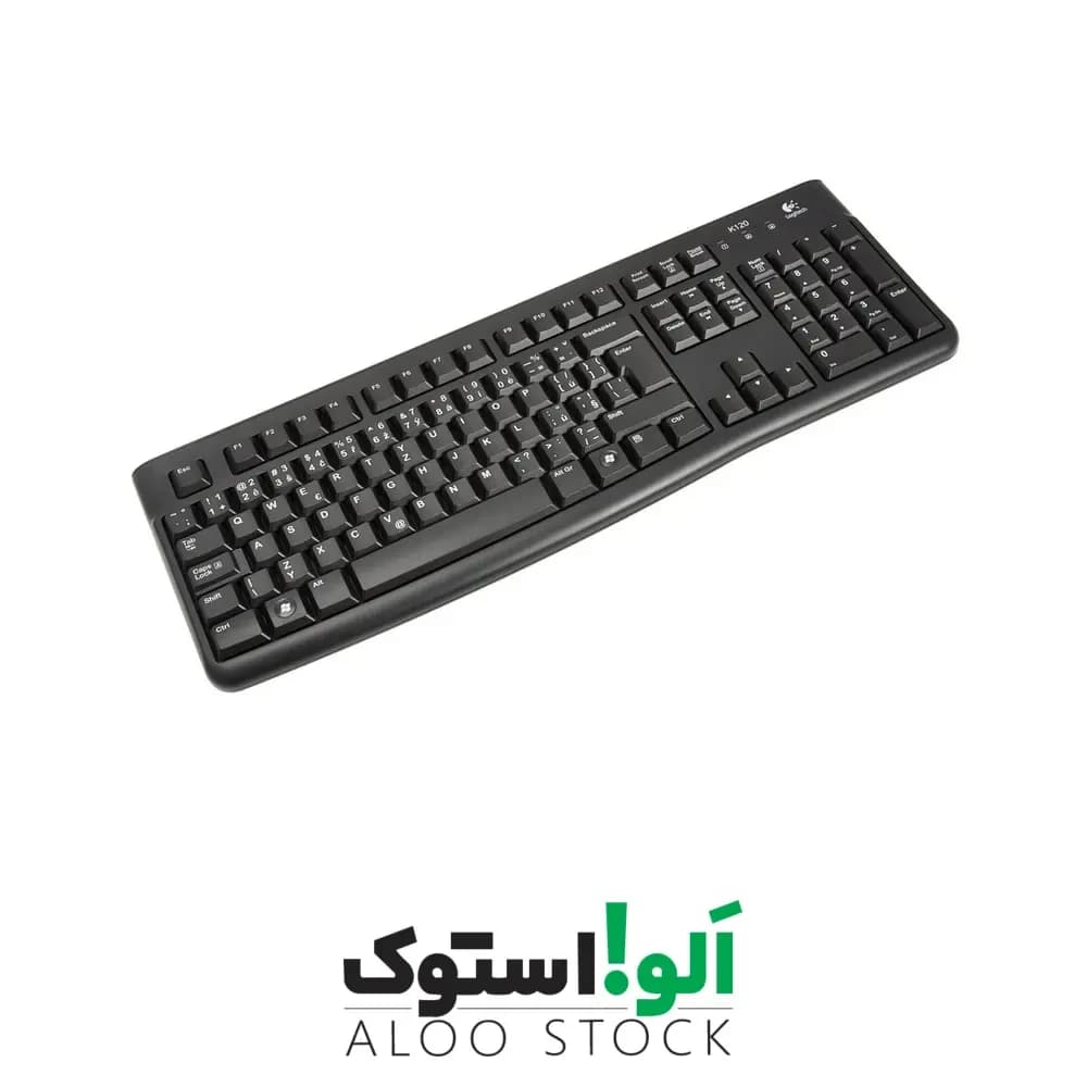 کیبورد سیمی لاجیتک مدل Logitech K120 Wierd USB Keyboard — تصویر ۱۰