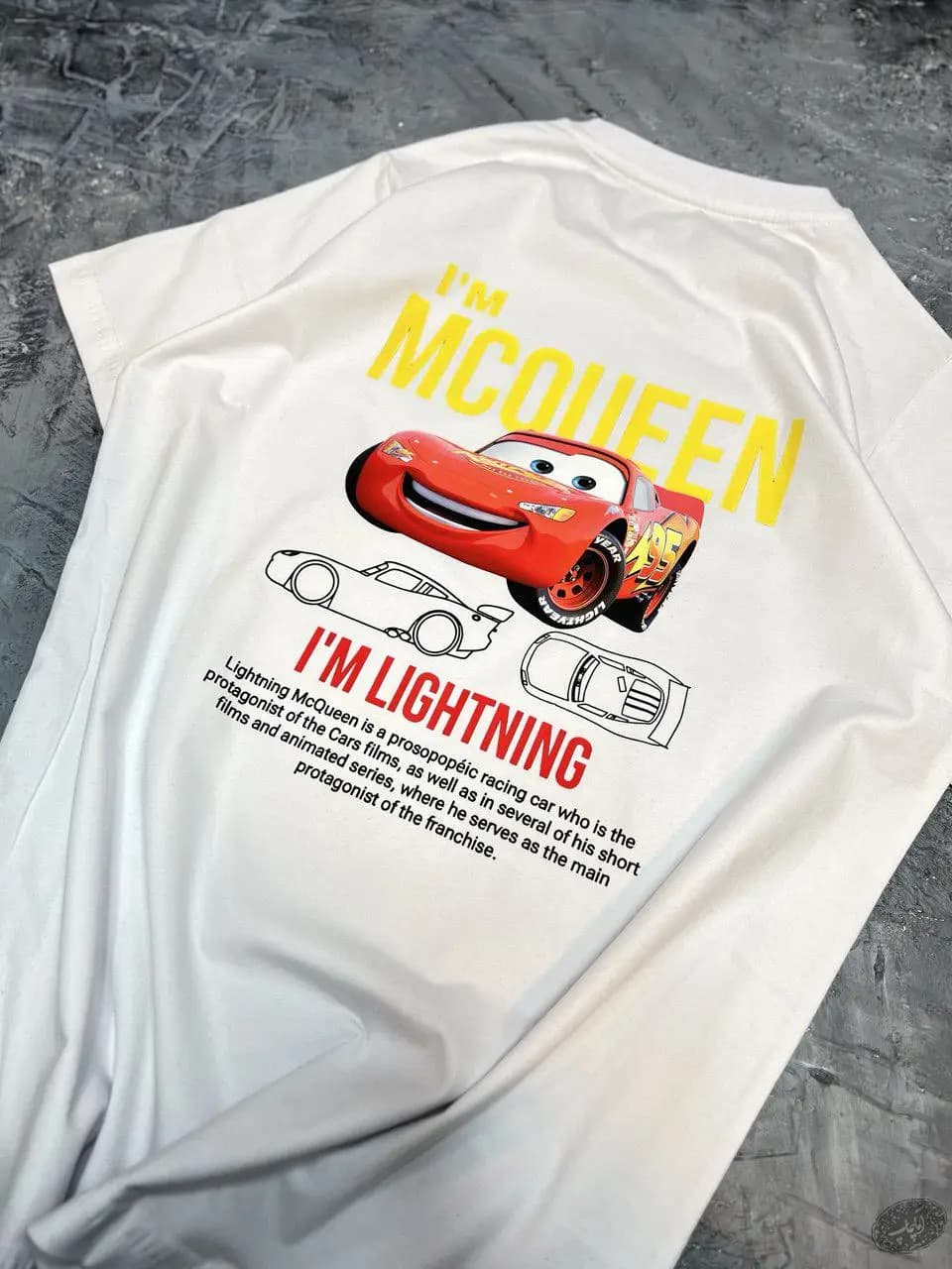 تیشرت ماشین ها طرح مک کویین MCQUEEN — تصویر ۴