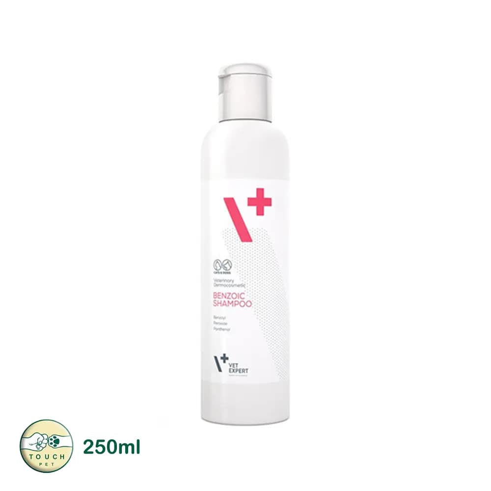 شامپو بنزوئیک سگ و گربه وت اکسپرت benzoic shampoo حجم ۲۵۰ میلی لیتر