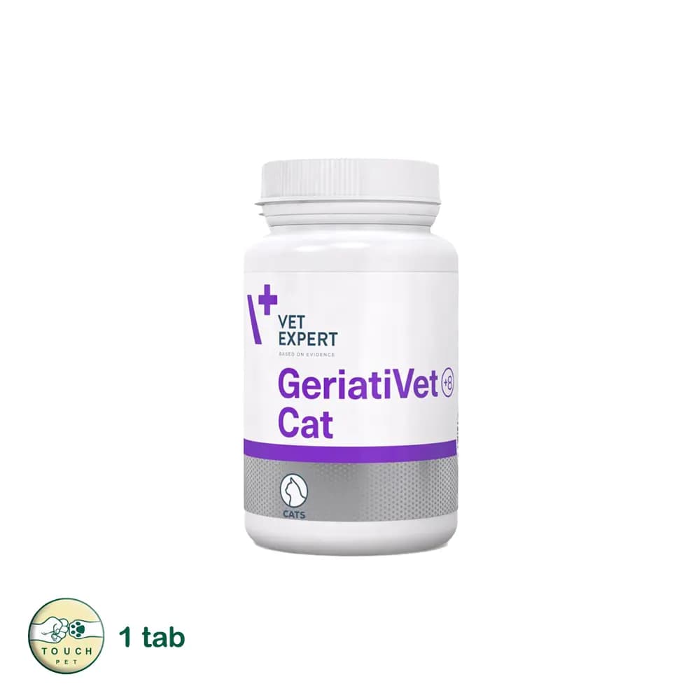 قرص مکمل گربه‌ وت اکسپرت مناسب گربه بالای 8 سالGERIATIVET CAT (دونه ای)
