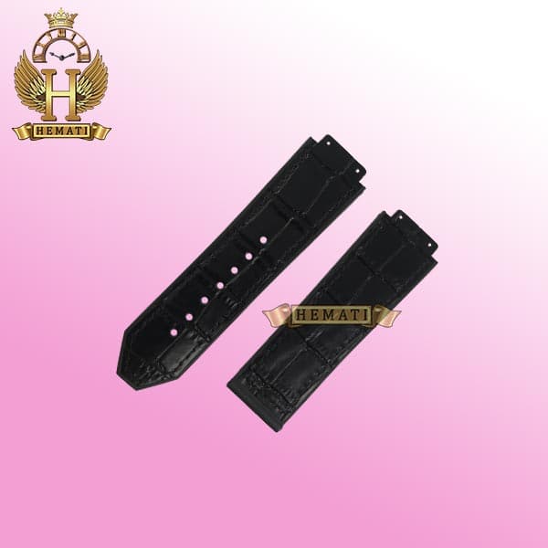 بند ساعت هابلوت زنانه مدل چرم طرح کروکودیل BNHUL100 (سایز متوسط)