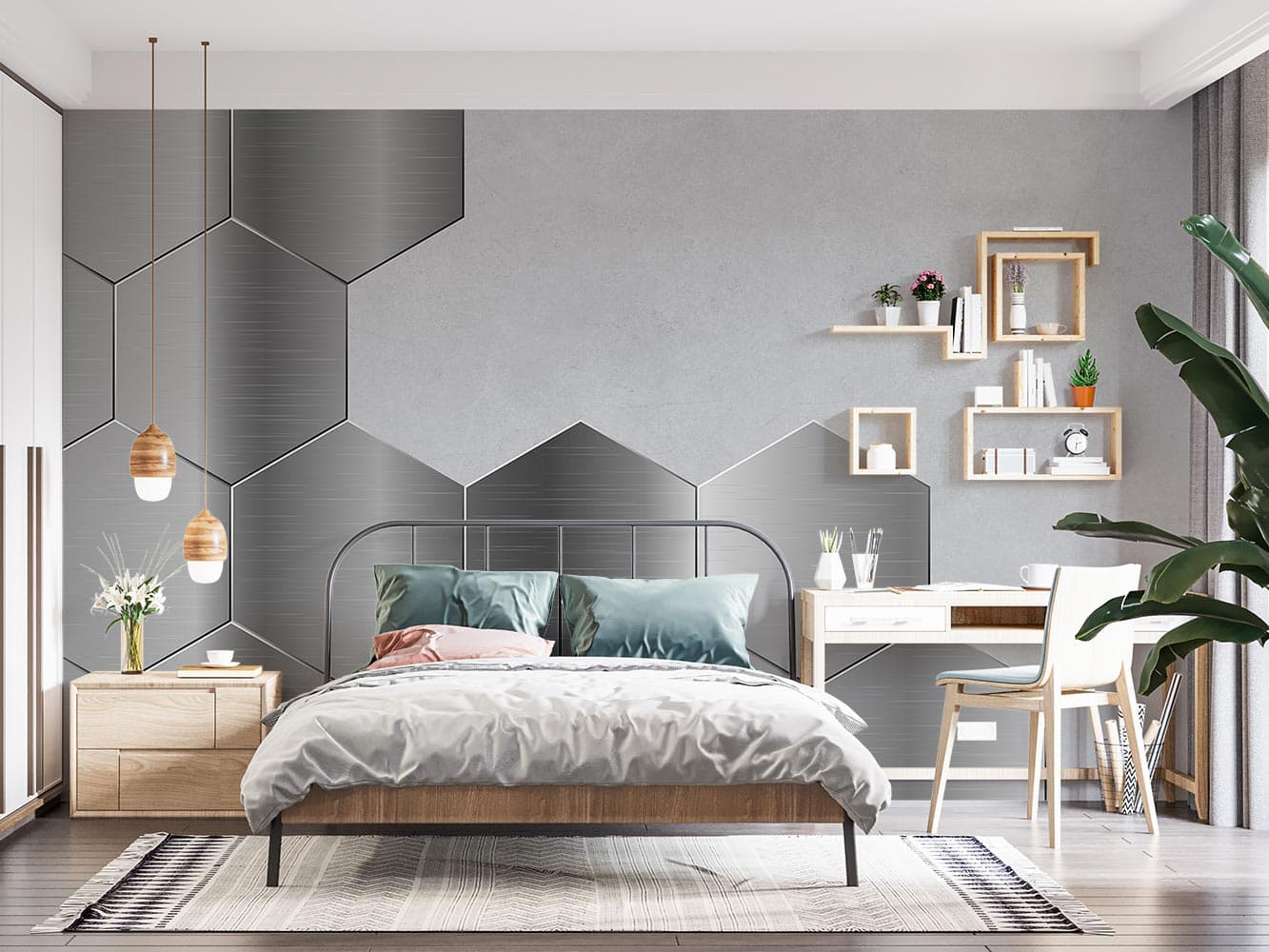 پوستر دیواری هندسی پنج ضلعی W10216200 — تصویر ۲