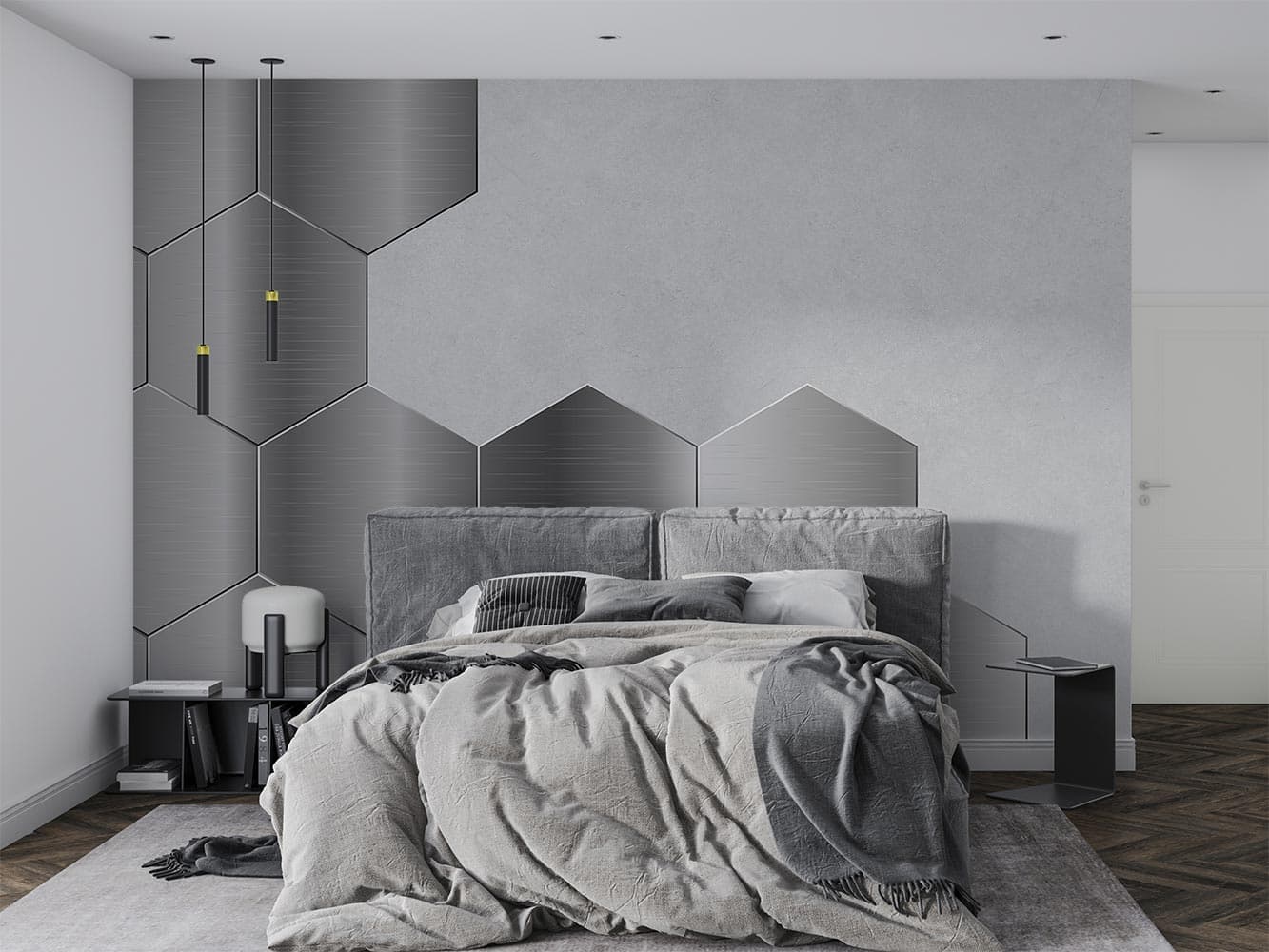 پوستر دیواری هندسی پنج ضلعی W10216200 — تصویر ۳