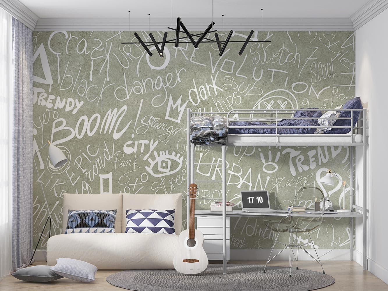 پوستر دیواری پسرانه نوشته انگلیسی W10181400