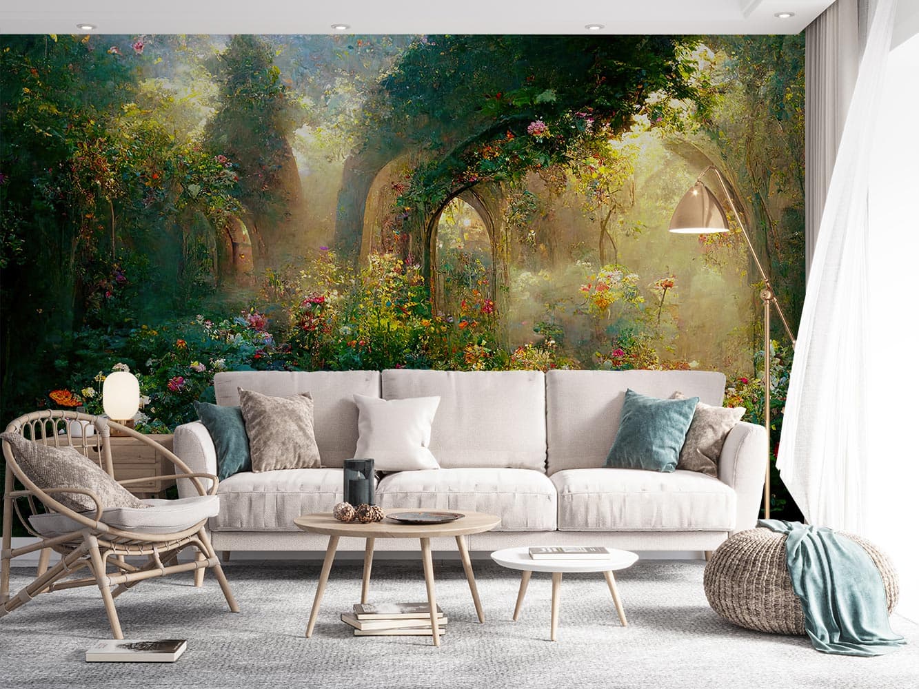 پوستر دیواری منظره طبیعت نقاشی W10176800 — تصویر ۳