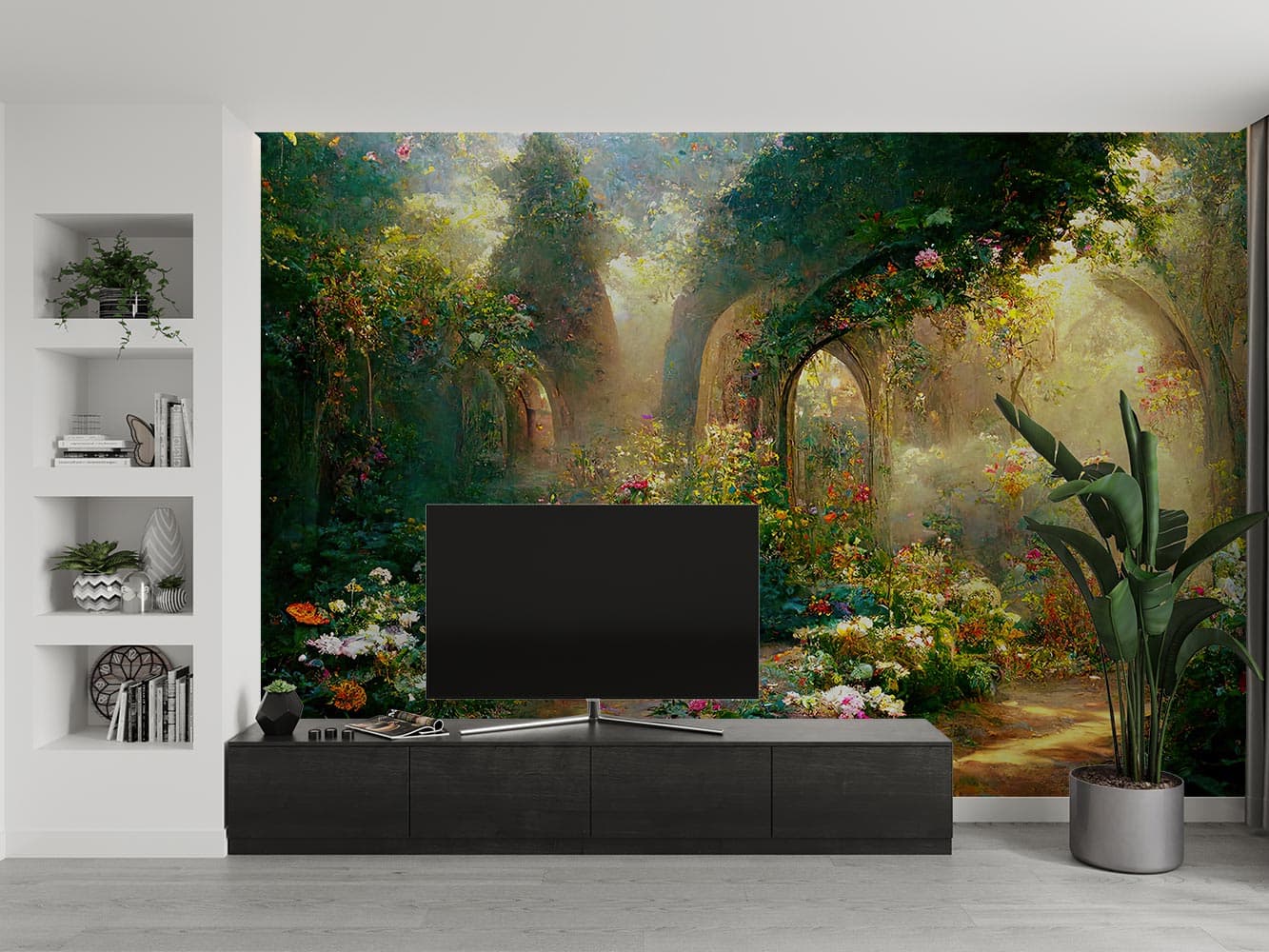 پوستر دیواری منظره طبیعت نقاشی W10176800 — تصویر ۲