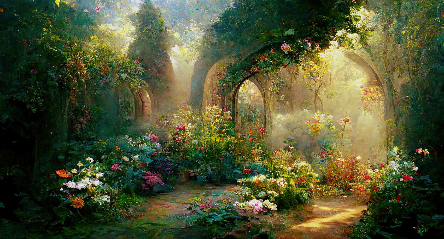 پوستر دیواری منظره طبیعت نقاشی W10176800 — تصویر ۵
