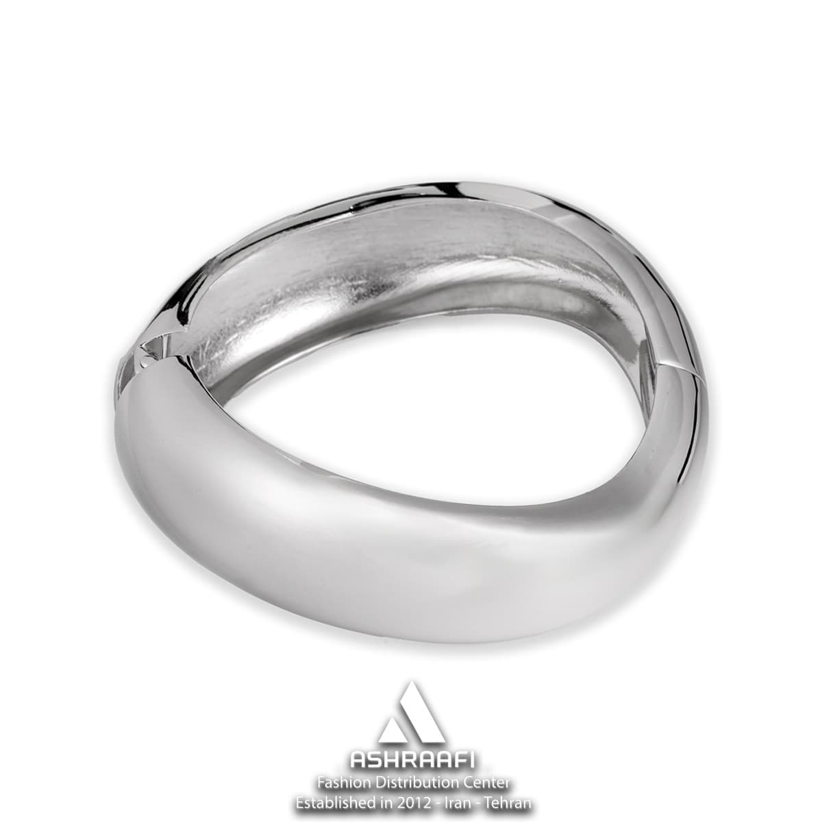 دستبند پهن آینهای Silver Bracelet 04