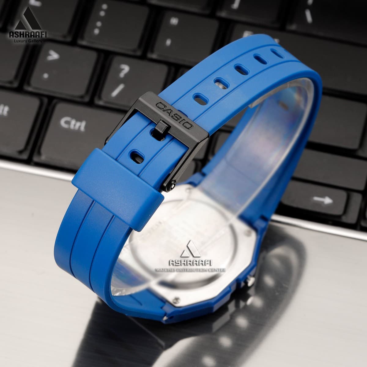 ساعت کاسیو دیجیتالی آبی Casio F-91WB-2A1 — تصویر ۴