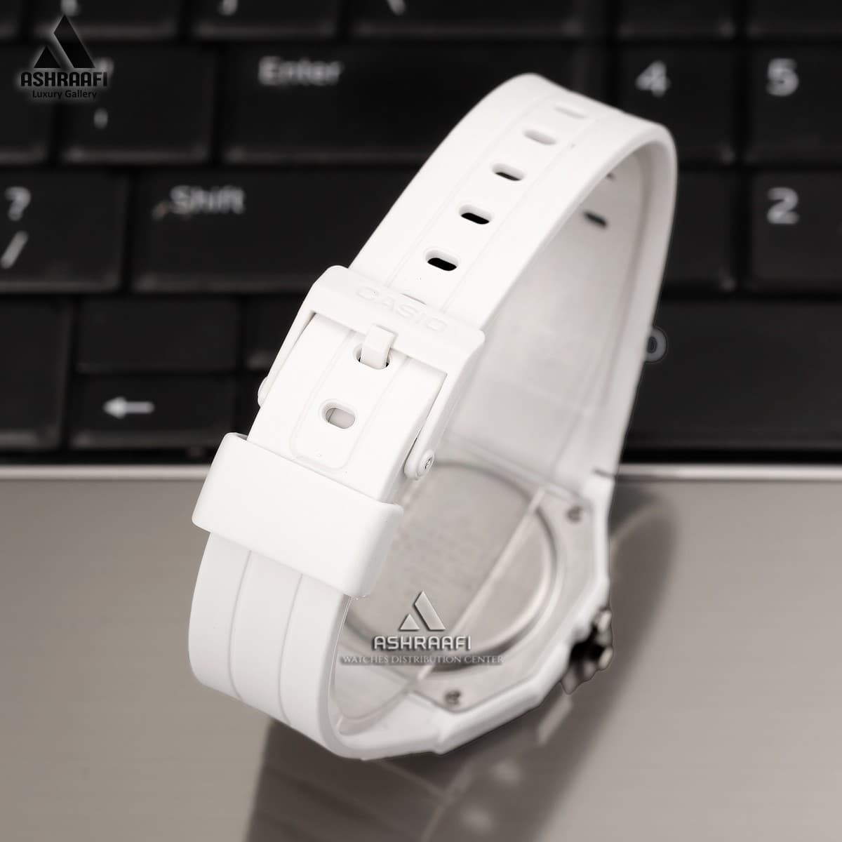 ساعت کاسیو دیجیتالی سفید Casio F-91WB-7AD — تصویر ۴