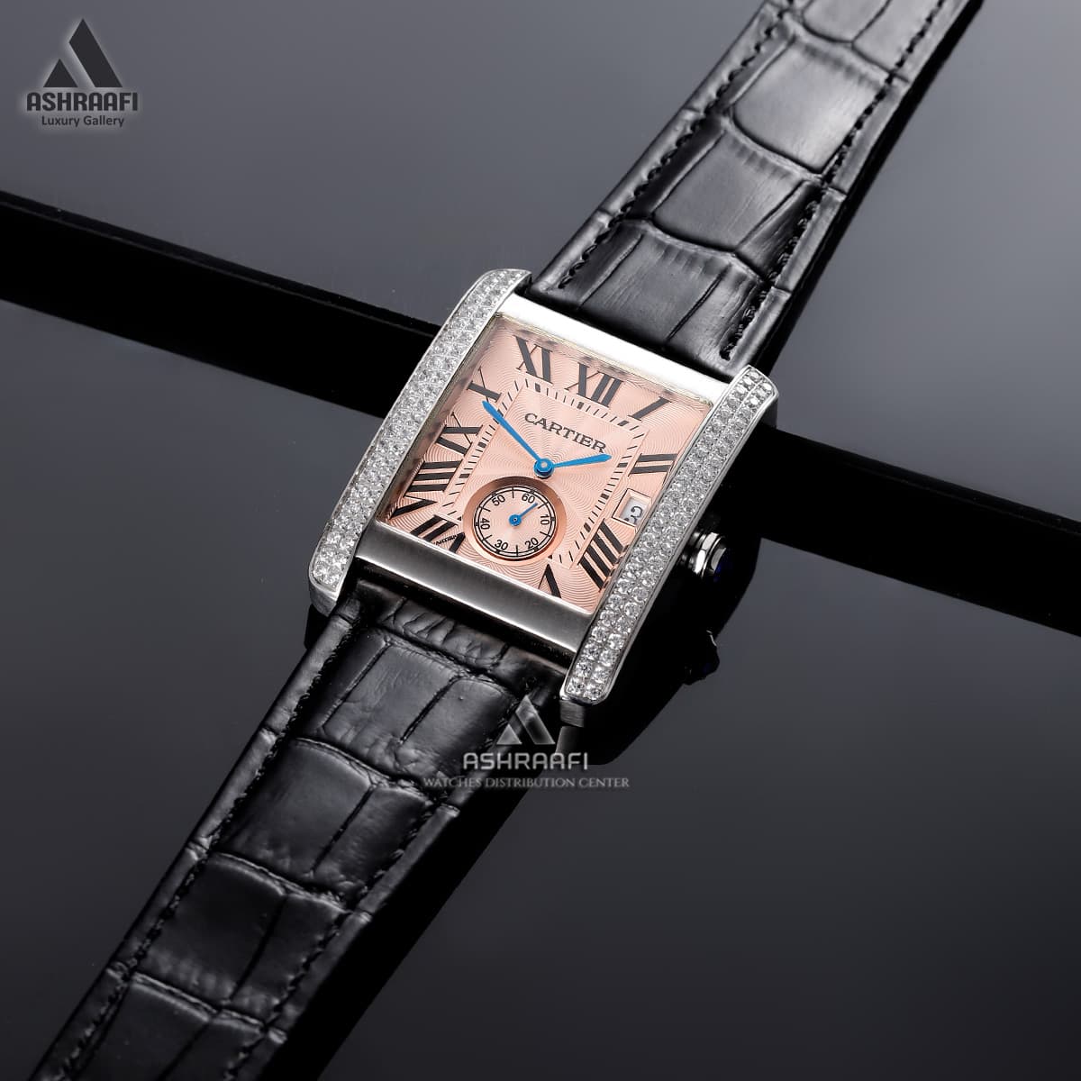 ساعت کارتیه بند چرمی Cartier Tank DRgK1 — تصویر ۲