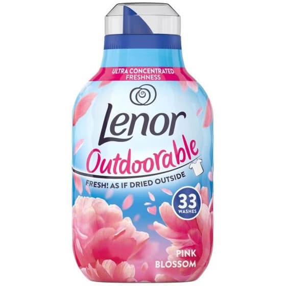 مایع خوشبوکننده و نرم کننده لباس لنور 462 میل | Lenor Outdoorable Pink Blossom Fabric