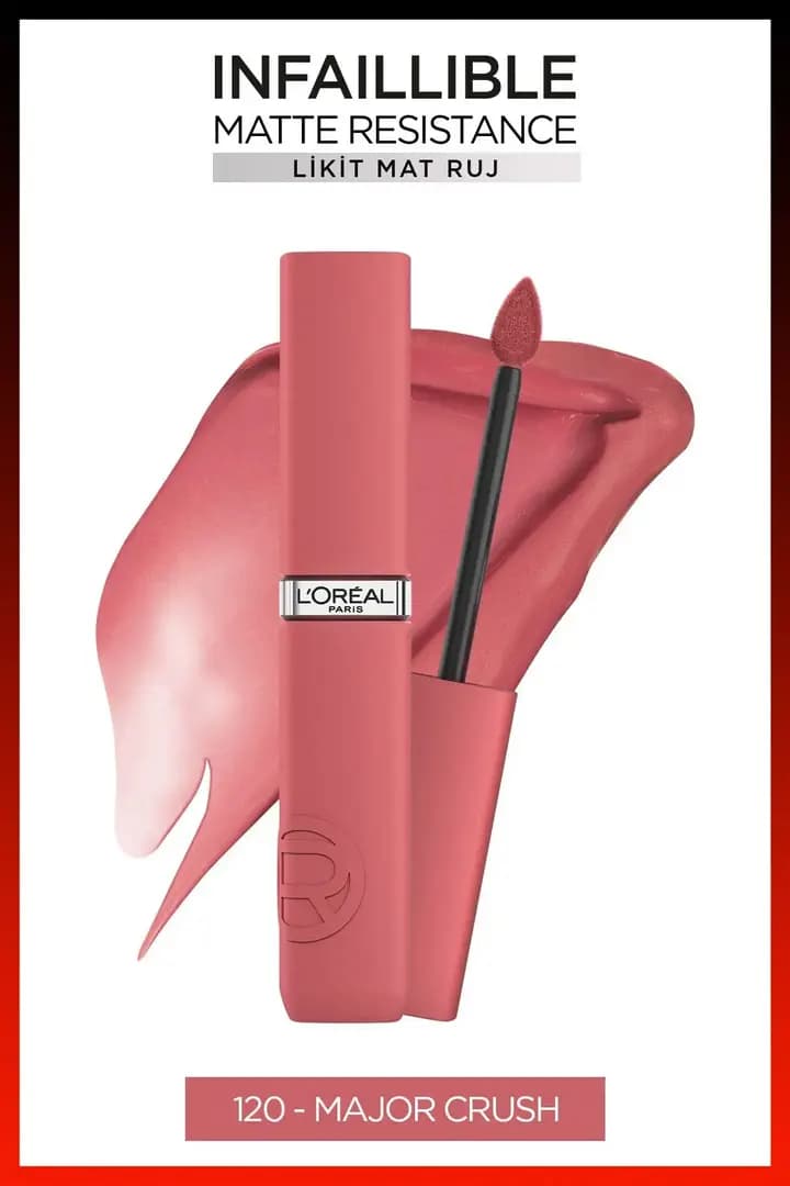 رژ لب مایع مات لورال(اورال) شماره 120 L’Oreal INFAILLIBLE LIKIT MAT RUJ