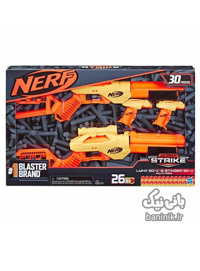 پک 4 تایی تفنگ های نرف Nerf E7579|Alpha Strike