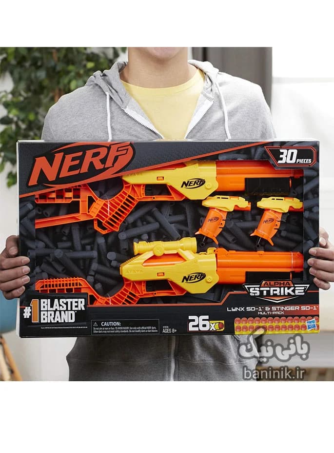 پک 4 تایی تفنگ های نرف Nerf E7579|Alpha Strike — تصویر ۵