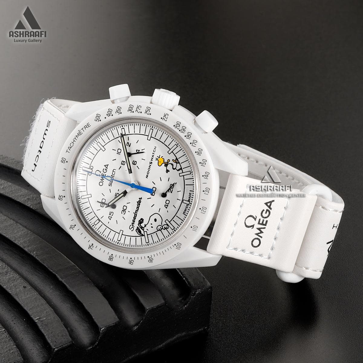 ساعت امگا سواچ سفید Omega x Swatch Speedmaster M00-M — تصویر ۳