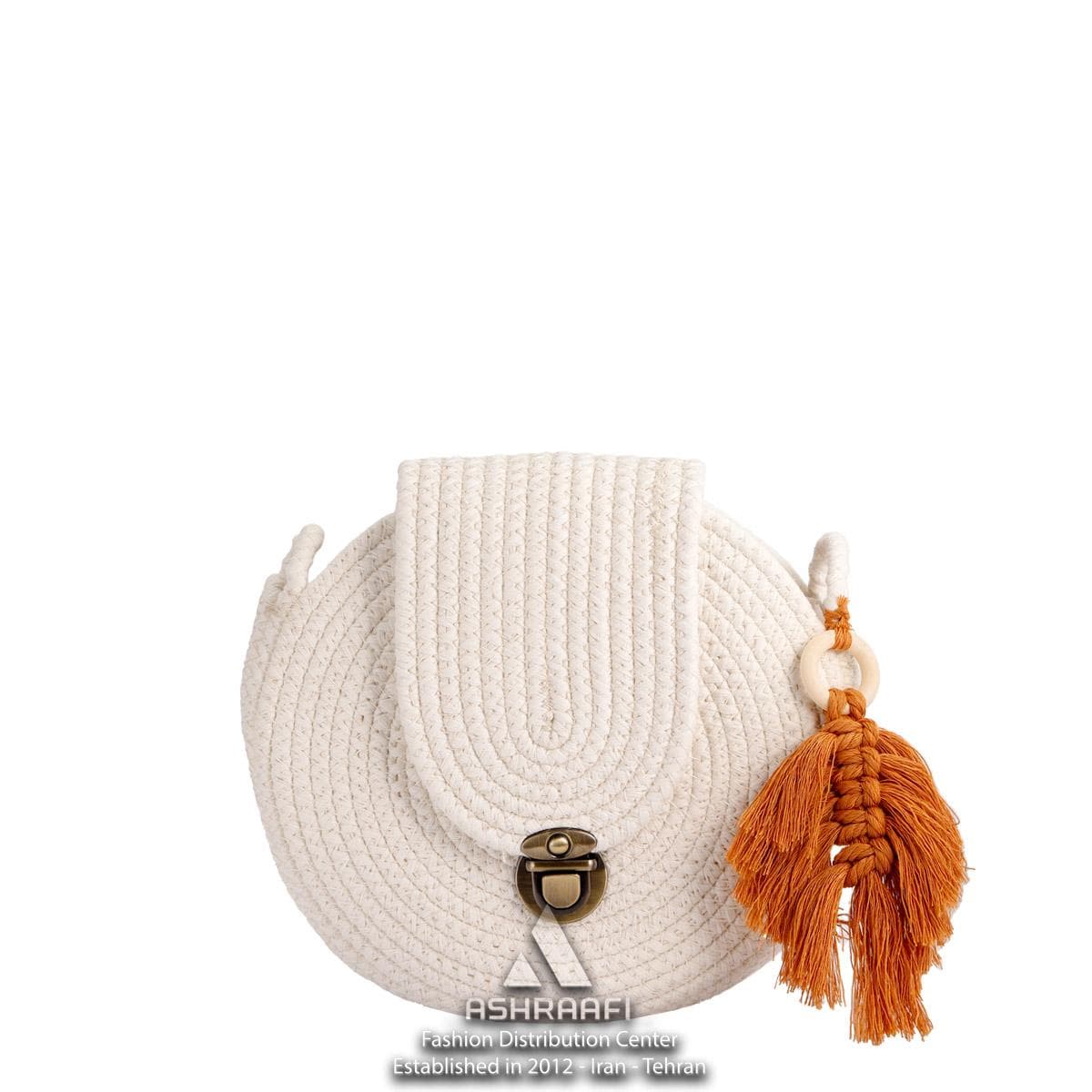 کیف گرد کنفی Coiled Rope Bag A04