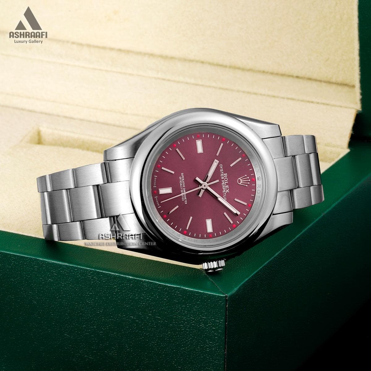 ساعت رولکس پرپچوال صفحه بنفش Rolex Perpetual SP1 — تصویر ۳