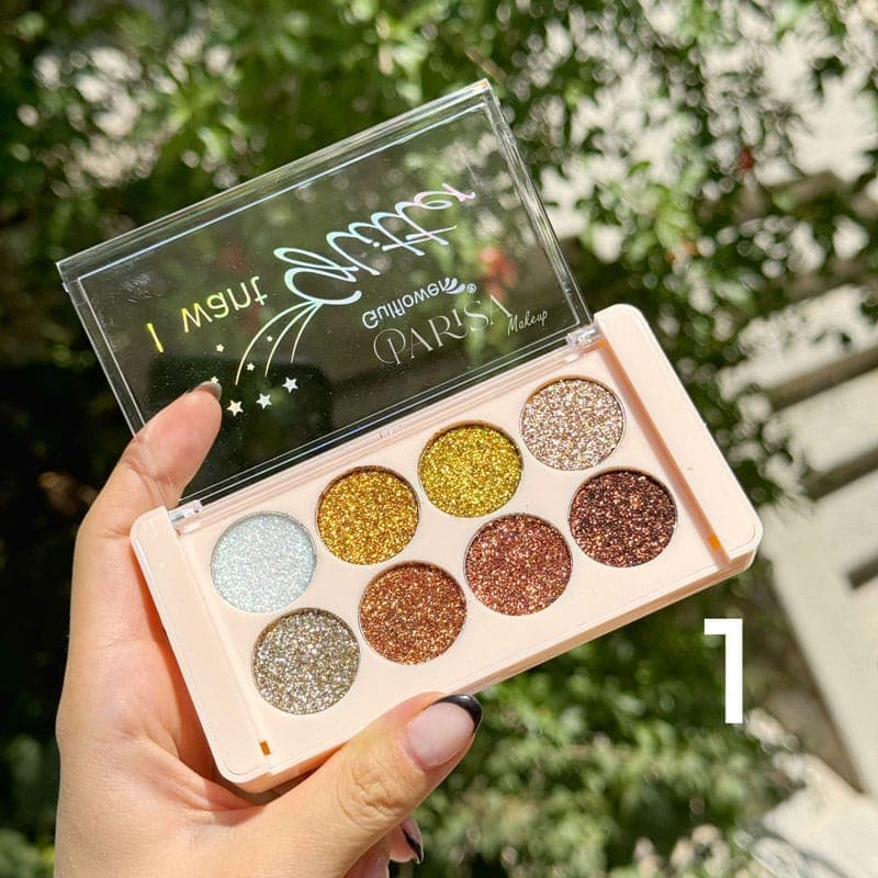 پالت سایه گلایتری Gulflower مدل I want glitter — تصویر ۲