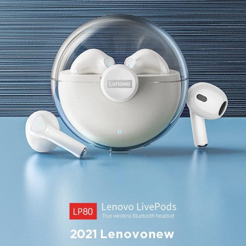 هندزفری بلوتوثی لنوو مدل Live pods LP80 — تصویر ۳