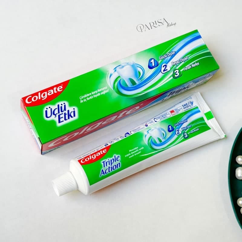 خمیردندان سه کاره کلگیت Colgate مدل Uclu Etki(Triple Action) — تصویر ۲
