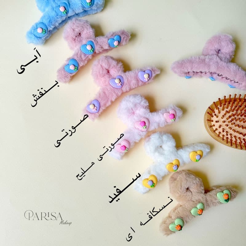 کلیپس مو طرح گلی کد 1625 — تصویر ۲