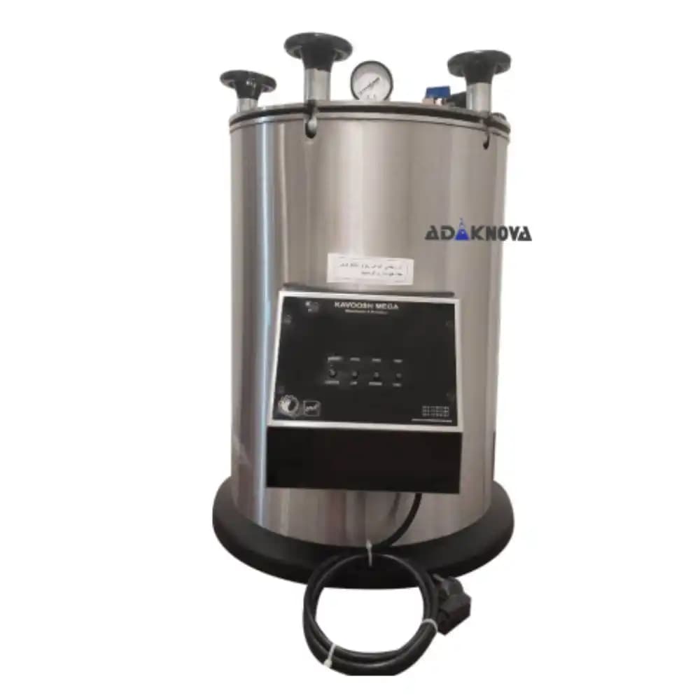 اتوکلاو آزمایشگاهی 100 لیتری دیجیتال تمام استیل مدل AV10 کاوش مگا — تصویر ۲