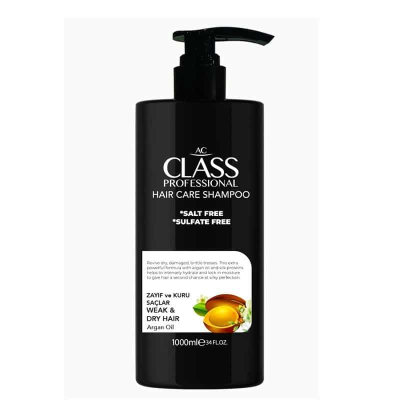 شامپو بدون سولفات آرگان CLASS مدل Weak & Dry Hair(1000 میل)