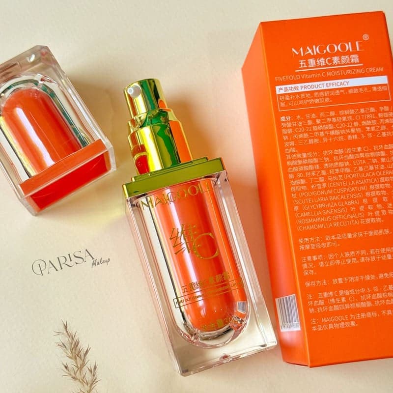 کرم مرطوب کننده ویتامین سی پنج برابر Maigoole مدل Fivefold Vitamin C(30 گرم) — تصویر ۳