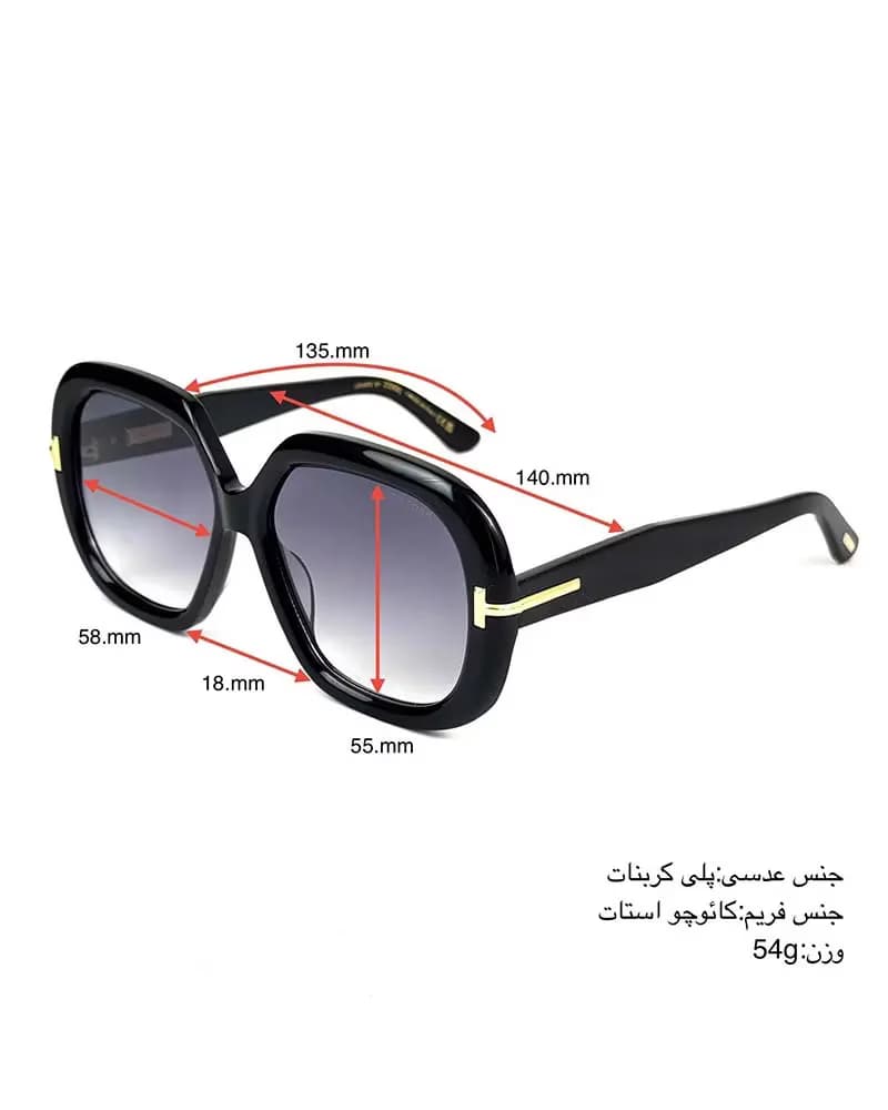 عینک آفتابی زنانه تامفورد مدل Tom Ford FT1278 — تصویر ۷