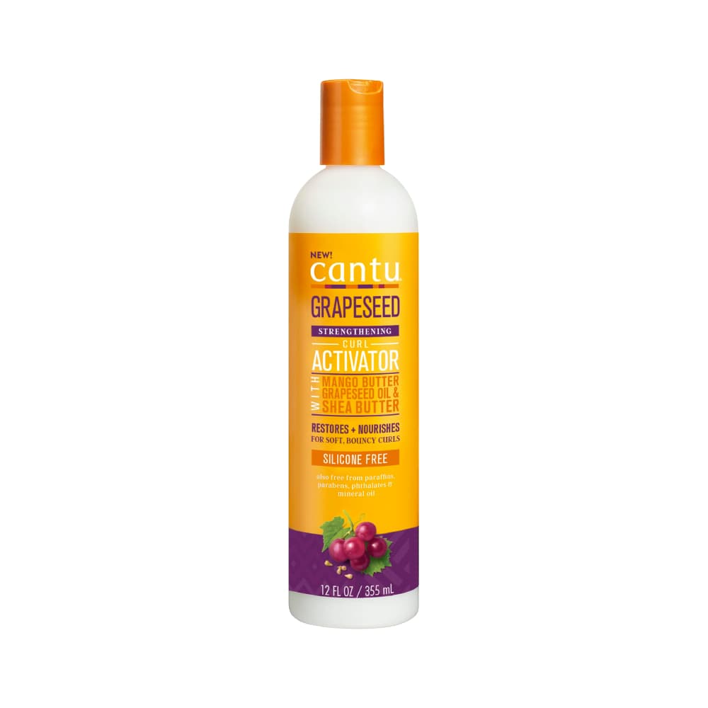 کرم مو تقویت کننده و فعال کننده فر کانتو Cantu مدل Grapeseed حاوی روغن هسته انگور حجم 355 میل