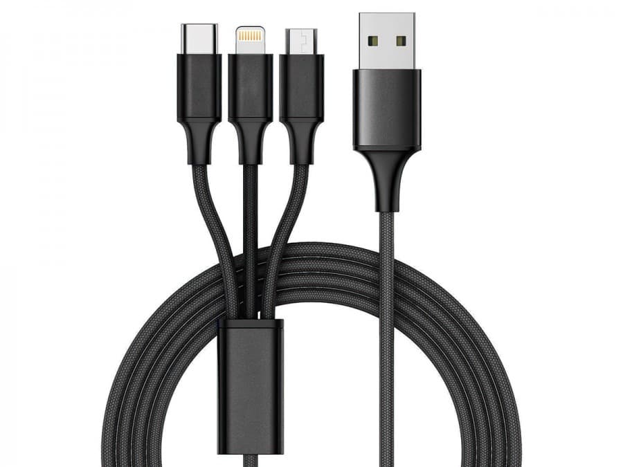کابل 3 سر شارژ به Micro USB/ USB-C / لایتنینگ مک دودو طول 1.2 متر — تصویر ۲