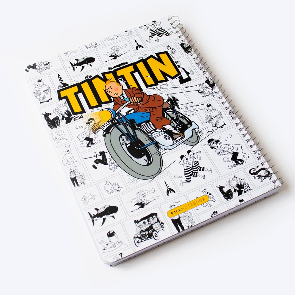 دفتر خط دار 100 برگ رحلی TINTIN پیل (PILL)