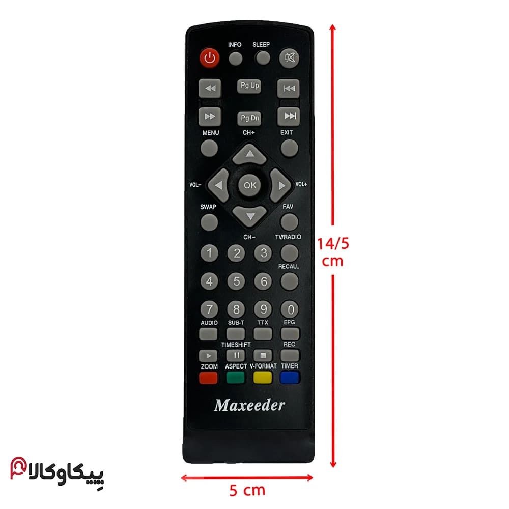 کنترل گیرنده مکسیدر MAXEEDER MX1 معمولی — تصویر ۴