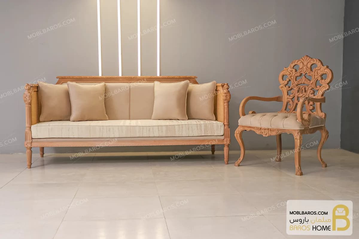 مبلمان کلاسیک و سلطنتی ۱۰ نفره کینگ و کویین — تصویر ۸