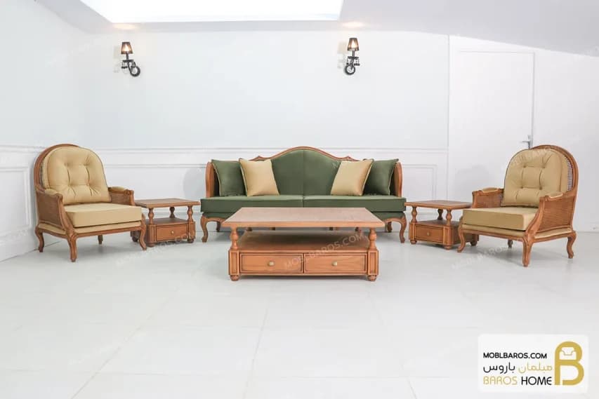 ست مبلمان نئوکلاسیک ۷ نفره کینگ و روما