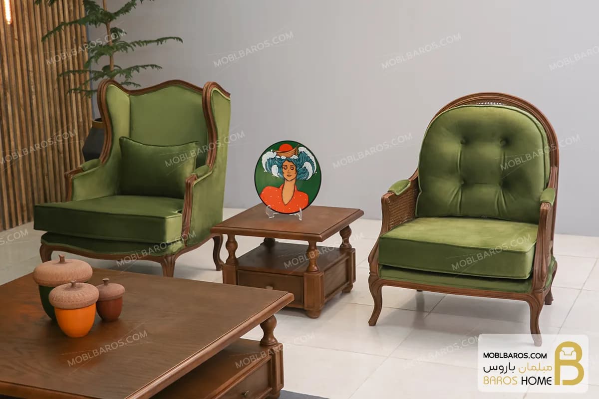 ست مبلمان نئوکلاسیک ابزاری روما و مبل کویین — تصویر ۴